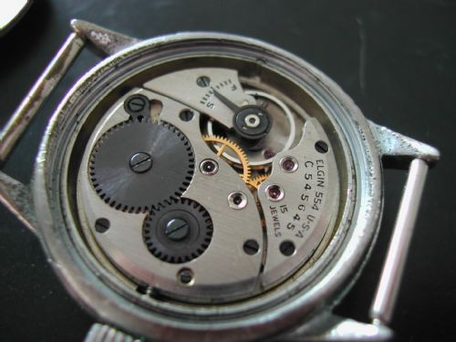 WW2 AMERICAN ARMY ISSUE ELGIN 554 CIRCA 1940 - ADDITIONAL PHOTO 6