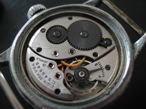 WW2 AMERICAN ARMY ISSUE ELGIN 554 CIRCA 1940 - ADDITIONAL PHOTO 7