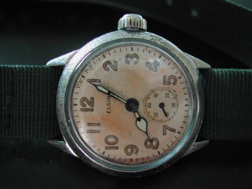 WW2 AMERICAN ARMY ISSUE ELGIN 554 CIRCA 1940 - ADDITIONAL PHOTO 8