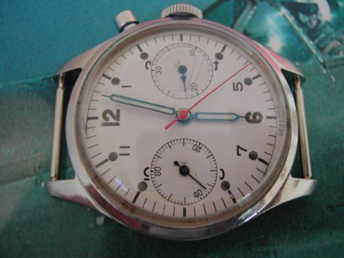 ROYAL CANADIAN AIR FORCE PILOTS CHRONOGRAPH BY RODANIA CIRCA 1950'S - ADDITIONAL PHOTO 9