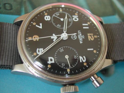 BRITISH ROYAL NAVAL PILOTS CHRONOGRAPH BY LEMANIA CIRCA 1958 - ADDITIONAL PHOTO 2