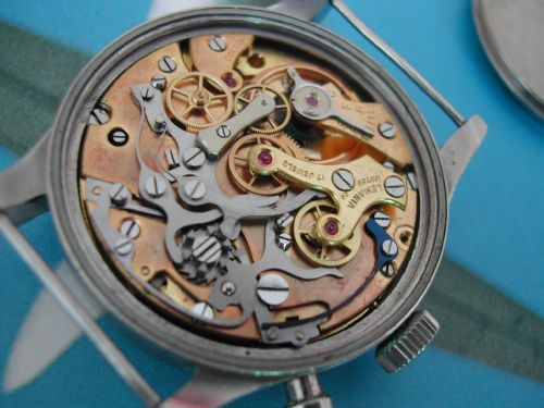 BRITISH ROYAL NAVAL PILOTS CHRONOGRAPH BY LEMANIA CIRCA 1958 - ADDITIONAL PHOTO 8