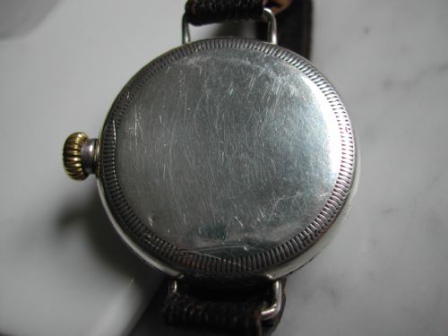 WW1 SILVER TRENCH WATCH WITH SCREW FRONT AND BACK CASE FOR EXTRA WATER PROOF PROTECTION CIRCA 1915 - ADDITIONAL PHOTO 2