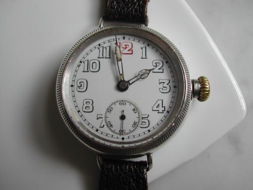WW1 SILVER TRENCH WATCH WITH SCREW FRONT AND BACK CASE FOR EXTRA WATER PROOF PROTECTION CIRCA 1915 - ADDITIONAL PHOTO 6