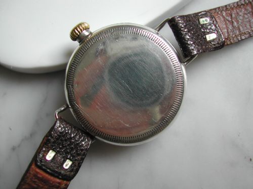 WW1 SILVER TRENCH WATCH WITH SCREW FRONT AND BACK CASE FOR EXTRA WATER PROOF PROTECTION CIRCA 1915 - ADDITIONAL PHOTO 9