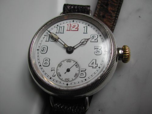 WW1 SILVER TRENCH WATCH WITH SCREW FRONT AND BACK CASE FOR EXTRA WATER PROOF PROTECTION CIRCA 1915 - ADDITIONAL PHOTO 10