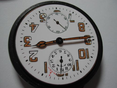 WW1 GUN METAL POCKET ALARM WATCH AS USED BY OFFICERS MADE BY ZENITH CIRCA 1914 - ADDITIONAL PHOTO 5