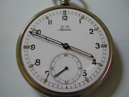 WW2 GERMAN ALPINA KM KRIEGSMARINE DECK WATCH CIRCA 1943 - ADDITIONAL PHOTO 1