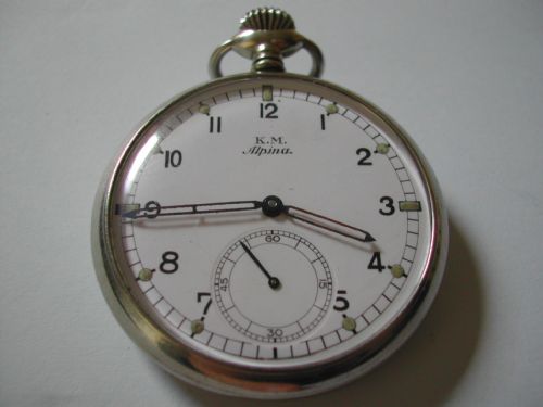 WW2 GERMAN ALPINA KM KRIEGSMARINE DECK WATCH CIRCA 1943 - ADDITIONAL PHOTO 9