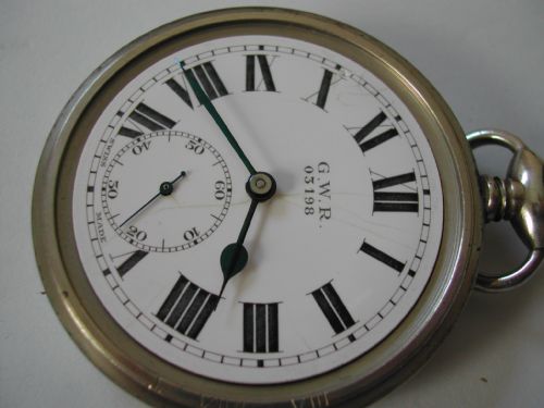 GREAT WESTERN RAILWAY ISSUE POCKET WATCH NO 03198 PRE 1948 - ADDITIONAL PHOTO 3