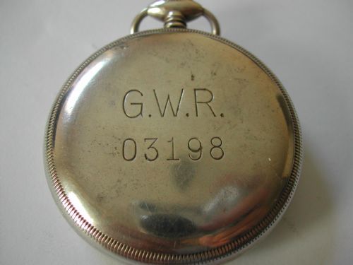 GREAT WESTERN RAILWAY ISSUE POCKET WATCH NO 03198 PRE 1948 - ADDITIONAL PHOTO 5