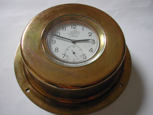 ww1 royal flying corps issued cockpit watch and original brass holder circa 1916 - CATEGORY: ANTIQUE CLOCKS - DATED 1910