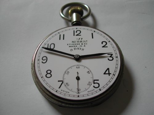 WW1 ROYAL FLYING CORPS ISSUED COCKPIT WATCH AND ORIGINAL BRASS HOLDER CIRCA 1916 - ADDITIONAL PHOTO 14