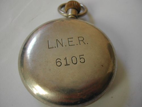 LONDON NORTH EAST REGION RAILWAY ISSUE POCKET WATCH NO 6105 PRE 1948 - ADDITIONAL PHOTO 3