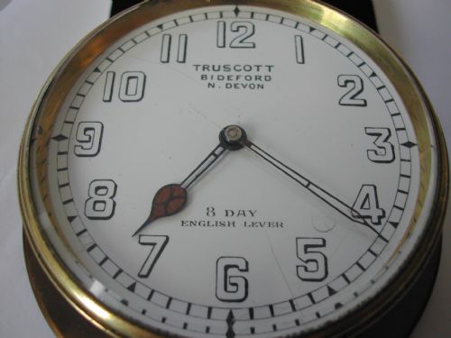 WW1 PERIOD CAR OR LORRY DASHBOARD CLOCK WITH 8 DAY LEVER MOVEMENT CIRCA 1914 - ADDITIONAL PHOTO 2
