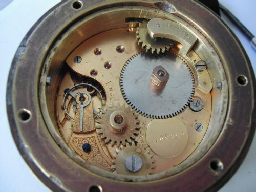 WW1 PERIOD CAR OR LORRY DASHBOARD CLOCK WITH 8 DAY LEVER MOVEMENT CIRCA 1914 - ADDITIONAL PHOTO 6