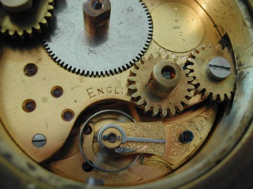 WW1 PERIOD CAR OR LORRY DASHBOARD CLOCK WITH 8 DAY LEVER MOVEMENT CIRCA 1914 - ADDITIONAL PHOTO 7