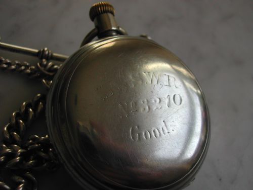 RARE LONDON SOUTH WEST REGION RAILWAY GOODS YARD POCKET WATCHNO 3210 PRE 1922 - ADDITIONAL PHOTO 6