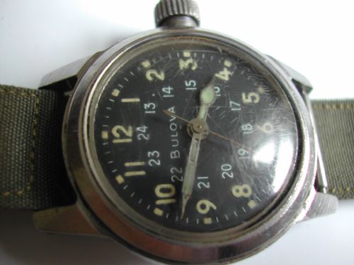 USA AIR FORCE ISSUE BULOVA 10BNCH PILOTS WATCH DATING TO THE 1950'S - ADDITIONAL PHOTO 1