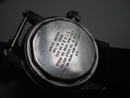 USA AIR FORCE ISSUE BULOVA 10BNCH PILOTS WATCH DATING TO THE 1950'S - ADDITIONAL PHOTO 5