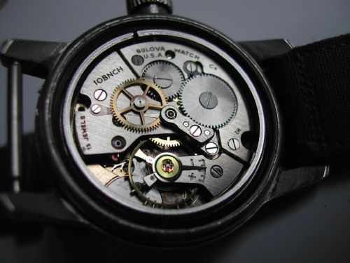 USA AIR FORCE ISSUE BULOVA 10BNCH PILOTS WATCH DATING TO THE 1950'S - ADDITIONAL PHOTO 10