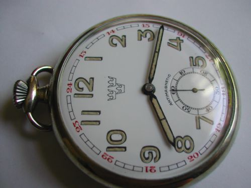 RARE FINE SWEDISH MILITARY ISSUE POCKET WATCH CIRCA 1944 - ADDITIONAL PHOTO 1