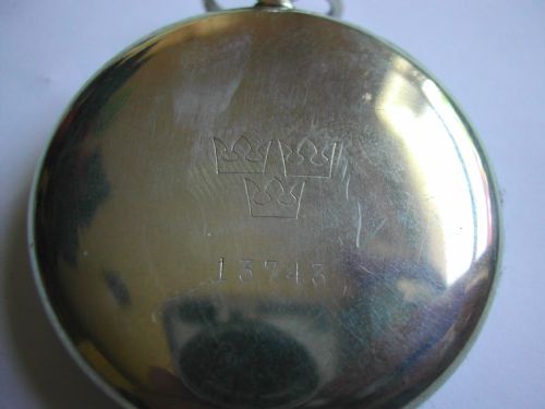 RARE FINE SWEDISH MILITARY ISSUE POCKET WATCH CIRCA 1944 - ADDITIONAL PHOTO 4