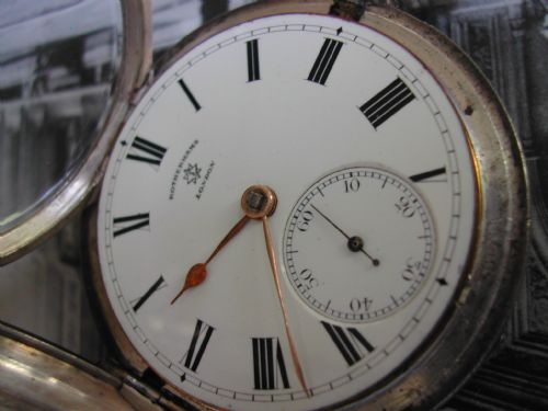 ROTHERHAMS PRE WW1 ROYAL ARTILLERY ISSUE KEYWOUND SILVER HUNTER POCKET WATCH - ADDITIONAL PHOTO 13