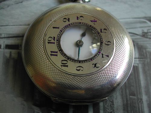 OMEGA MILITARY RELATED SILVER HALF HUNTER POCKET WATCH CIRCA 1910 - ADDITIONAL PHOTO 2