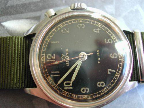 SWEDISH MILITARY ISSUE LEMANIA CHRONOGRAPH VERSION TG195 NO 571935 - ADDITIONAL PHOTO 2