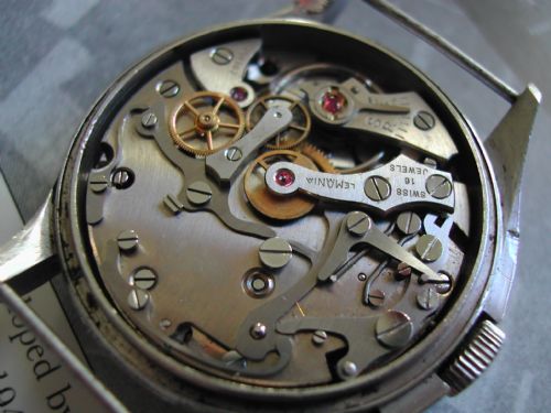 SWEDISH MILITARY ISSUE LEMANIA CHRONOGRAPH VERSION TG195 NO 571935 - ADDITIONAL PHOTO 12