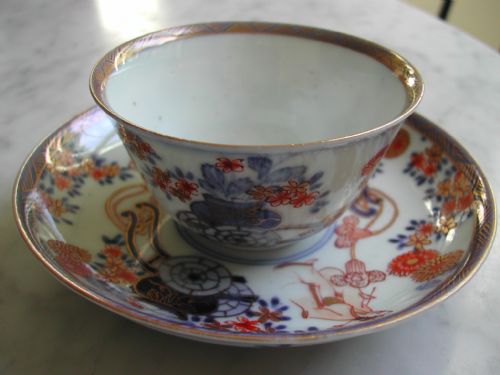 JAPANESE IMARI PAIR OF TEABOWLS AND SAUCERS EARLY 18TH CENTURY - ADDITIONAL PHOTO 11