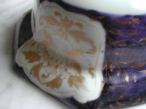 JAPANESE ARITA OCTAGONAL UNDER GLAZE BLUE AND GILT BOWL EARLY 18TH CENTURY - ADDITIONAL PHOTO 9