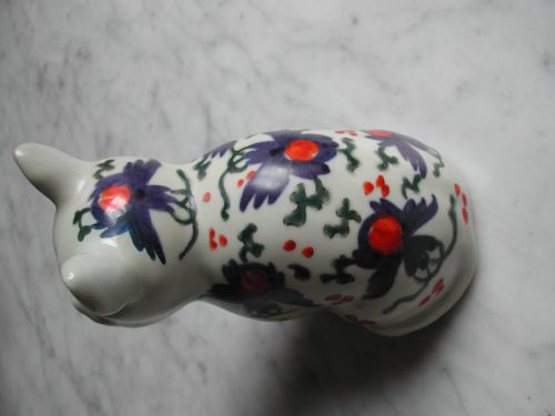 JAPANESE IMARI PORCELAIN MODEL OF A CAT 19TH CENTURY - ADDITIONAL PHOTO 5