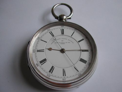 thomas russell silver centre seconds chronograph no 83109 late victorian - CATEGORY: ANTIQUE CLOCKS - DATED 1890