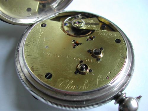 THOMAS RUSSELL SILVER CENTRE SECONDS CHRONOGRAPH NO 83109 LATE VICTORIAN - ADDITIONAL PHOTO 11