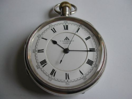 w ehehardt british royal naval admiralty issued silver cased deck watch no 609696 dating to may 1918 - CATEGORY: ANTIQUE CLOCKS - DATED 1910