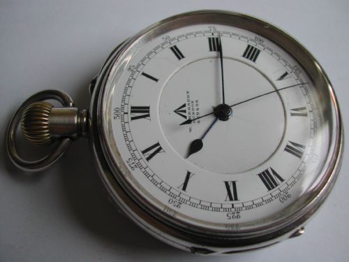 W EHEHARDT BRITISH ROYAL NAVAL ADMIRALTY ISSUED SILVER CASED DECK WATCH NO 609696 DATING TO MAY 1918 - ADDITIONAL PHOTO 2