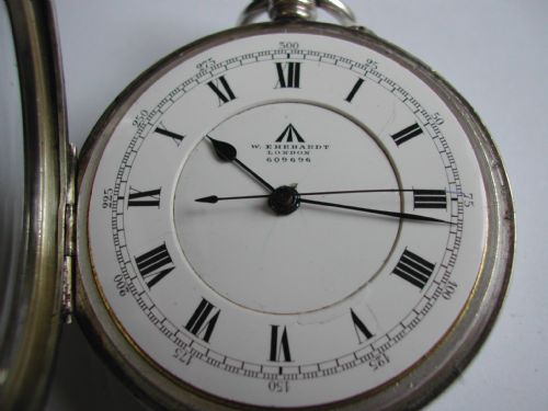 W EHEHARDT BRITISH ROYAL NAVAL ADMIRALTY ISSUED SILVER CASED DECK WATCH NO 609696 DATING TO MAY 1918 - ADDITIONAL PHOTO 3