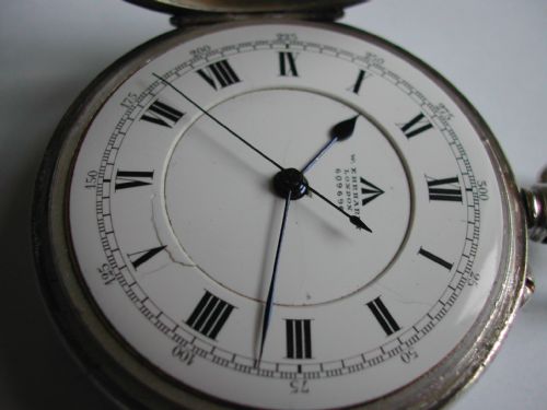 W EHEHARDT BRITISH ROYAL NAVAL ADMIRALTY ISSUED SILVER CASED DECK WATCH NO 609696 DATING TO MAY 1918 - ADDITIONAL PHOTO 4