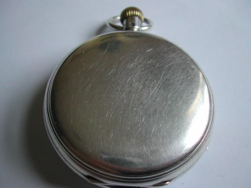W EHEHARDT BRITISH ROYAL NAVAL ADMIRALTY ISSUED SILVER CASED DECK WATCH NO 609696 DATING TO MAY 1918 - ADDITIONAL PHOTO 6