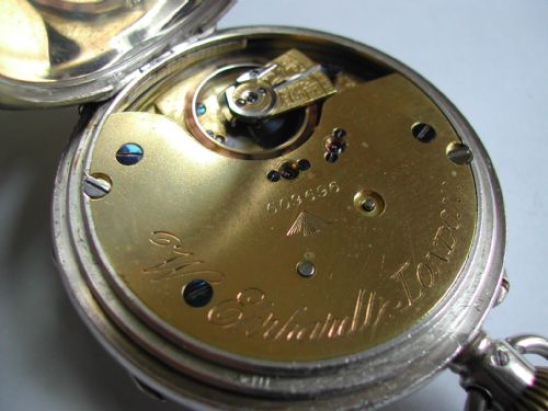 W EHEHARDT BRITISH ROYAL NAVAL ADMIRALTY ISSUED SILVER CASED DECK WATCH NO 609696 DATING TO MAY 1918 - ADDITIONAL PHOTO 12