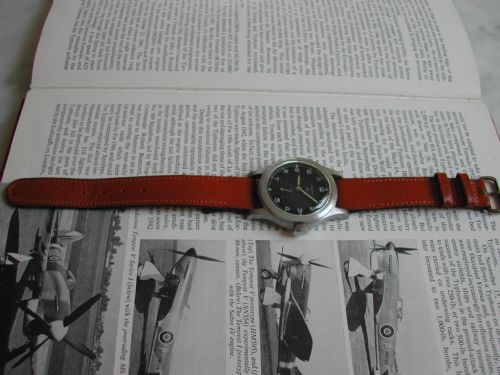 VERY FINE WW2 LEMANIA WWW MILITARY ISSUED WATCH WITH MATCHING NUMBERS CIRCA 1945 - ADDITIONAL PHOTO 1