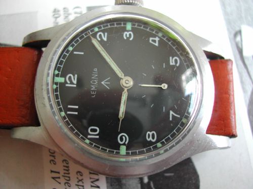VERY FINE WW2 LEMANIA WWW MILITARY ISSUED WATCH WITH MATCHING NUMBERS CIRCA 1945 - ADDITIONAL PHOTO 11