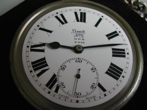 RARE GREAT WESTERN RAILWAY ISSUE POCKET WATCH NO GWR 0540 WITH MATCHING DIAL NO'S BY LIMIT PRE 1948 - ADDITIONAL PHOTO 6