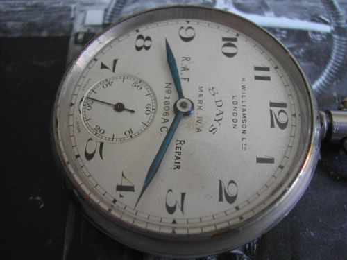 VERY RARE WW1 ROYAL FLYING CORPS 8 DAY COCKPIT POCKET WATCH BY H W WILLIAMSON LTD CIRCA 1917 - ADDITIONAL PHOTO 1