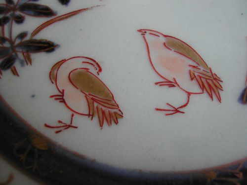 A RARE JAPANESE IMARI PLATE DECORATED WITH PEA HEN EARLY 18TH CENTURY - ADDITIONAL PHOTO 8