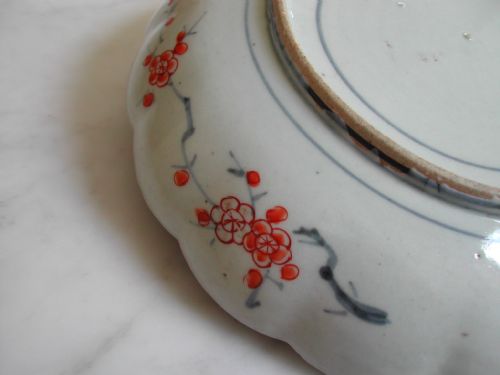 A GOOD JAPANESE IMARI PETAL SHAPE LOBBED DISH EARLY 18TH CENTURY - ADDITIONAL PHOTO 7
