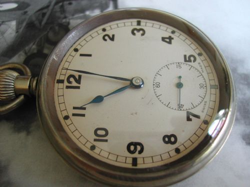 A GOOD WW2 RAF ISSUE POCKET WATCH BY PRINGLE DATED 1941 - ADDITIONAL PHOTO 3