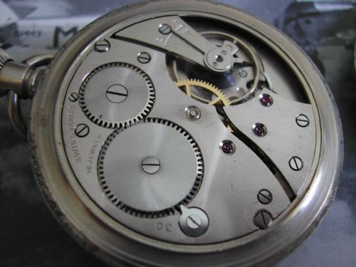 A GOOD WW2 RAF ISSUE POCKET WATCH BY PRINGLE DATED 1941 - ADDITIONAL PHOTO 6